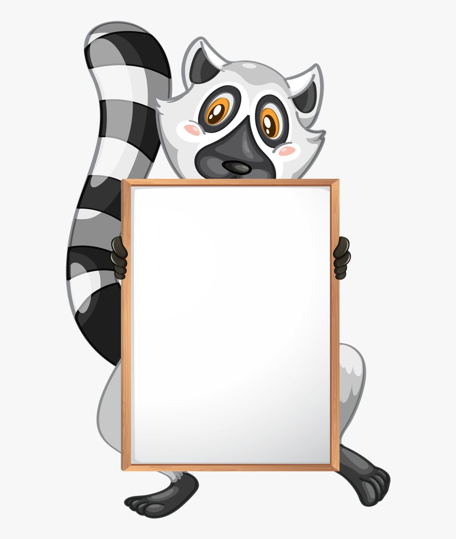 Cursive Cliparts Border - Animales De La Selva Con Letrero, Transparent Clipart