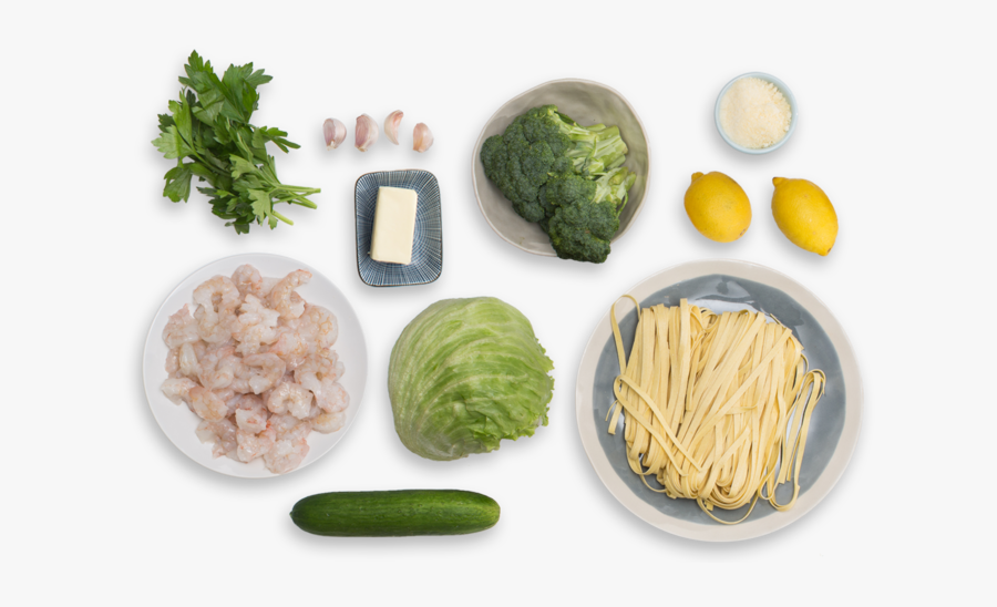 Recipe Shrimp Scampi Fresh Linguine With Broccoli Cucumber - Broccoli, Transparent Clipart