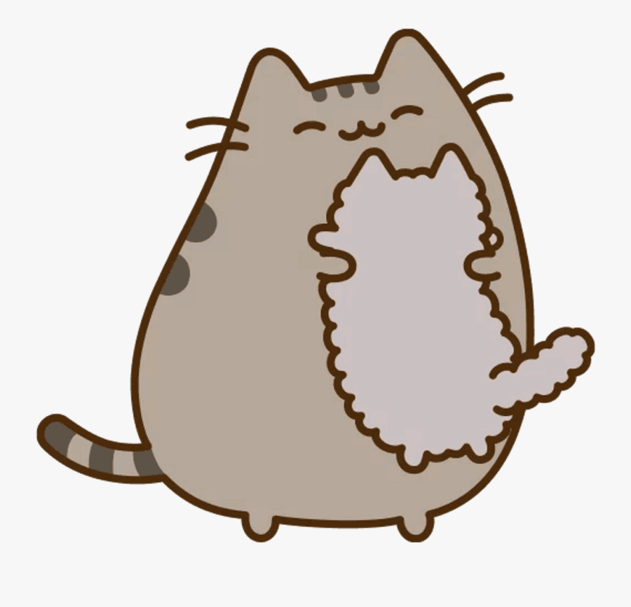 Brothers Pusheen Cat Kitty Cute Tumblr - Pusheen Cat Gif Png, Transparent Clipart