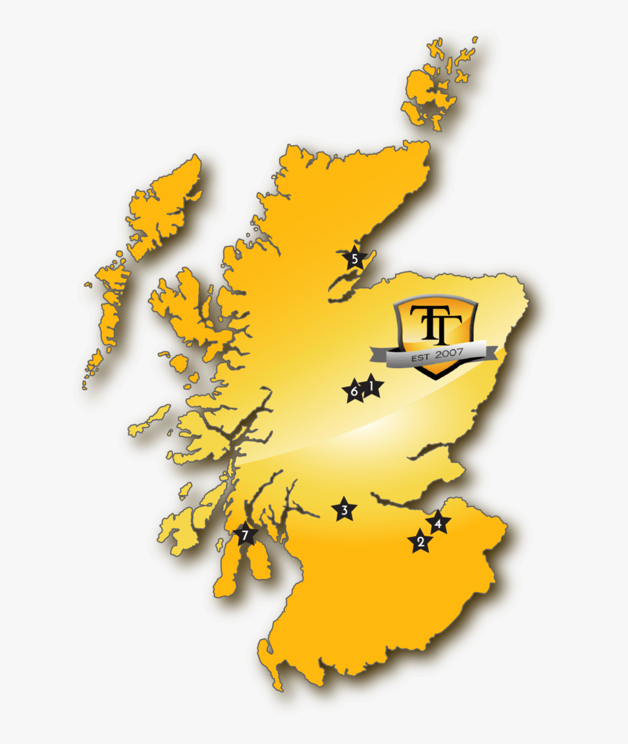 Castle Clip Scottish - Provinces Of England Map, Transparent Clipart