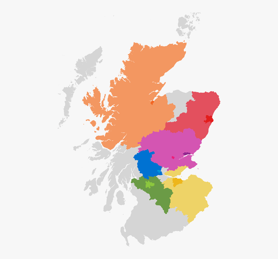 Clip Art Pictures Of Scotland - Population Density Map Of Scotland, Transparent Clipart