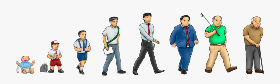 Life Clipart Family Life Cycle - ارسم دورة حياة الانسان, Transparent Clipart