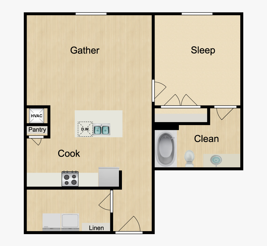 Floor Plan, Transparent Clipart