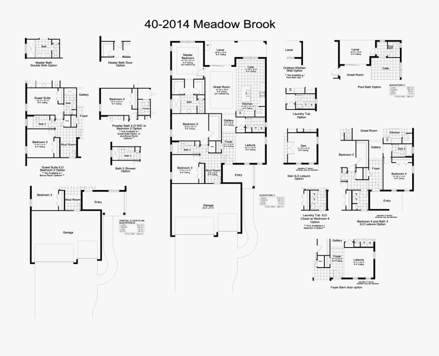 Meadow Brook Floor Plan - Floor Plan, Transparent Clipart