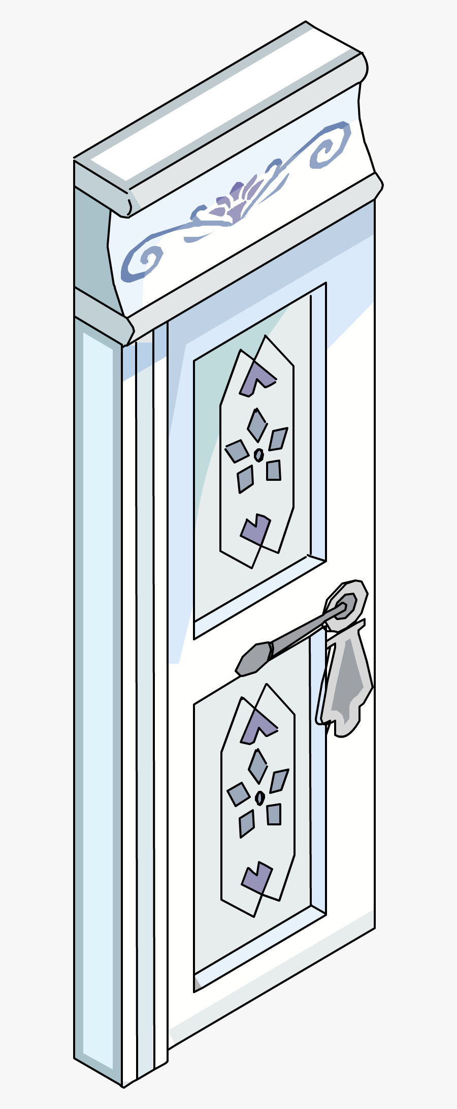 Door Clipart Puerta - Club Penguin Door, Transparent Clipart
