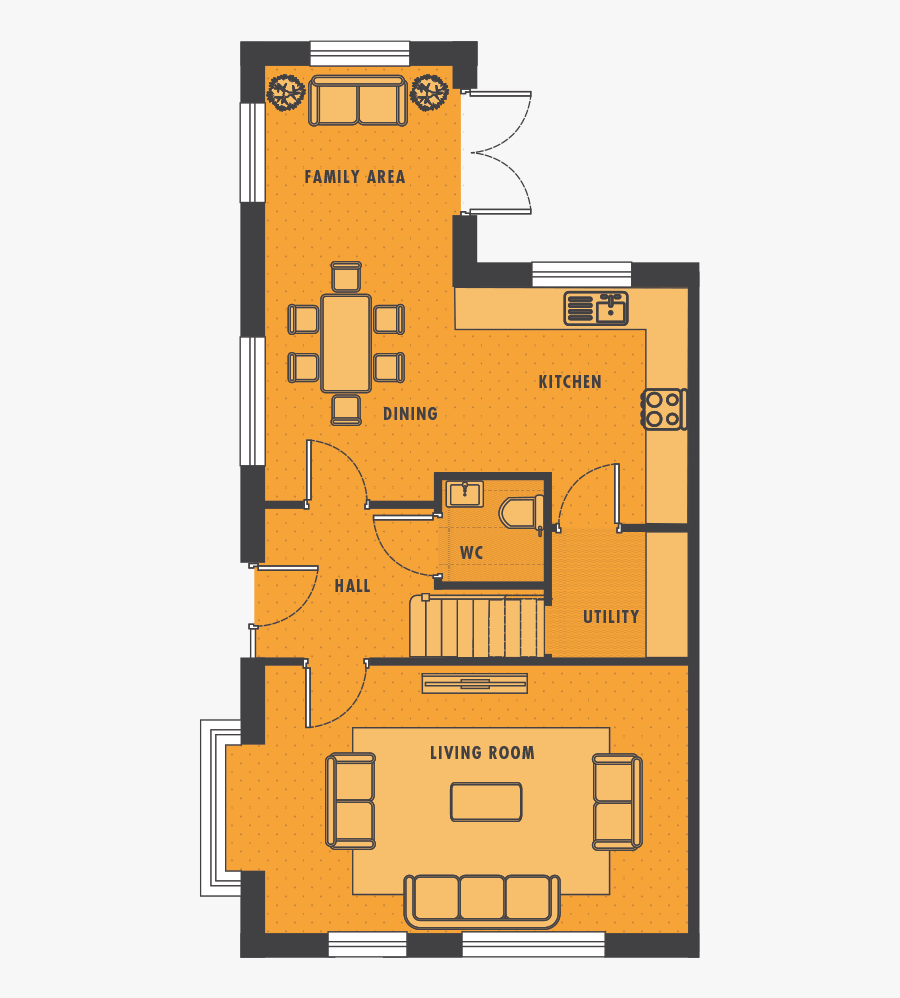 Floor Plan, Transparent Clipart
