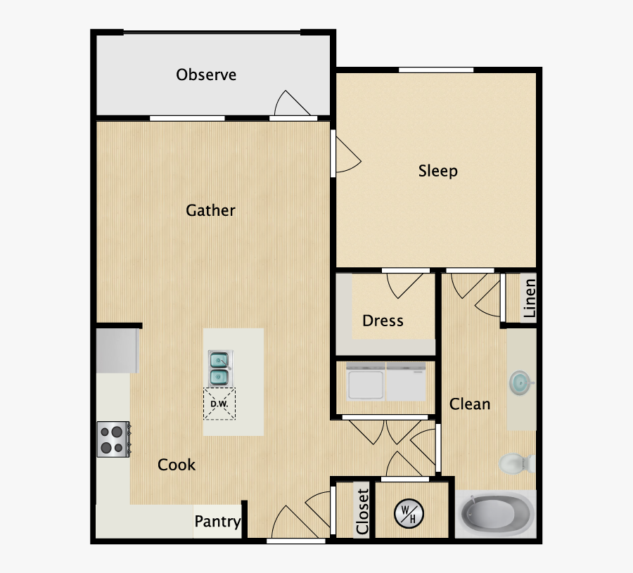 Floor Plan, Transparent Clipart