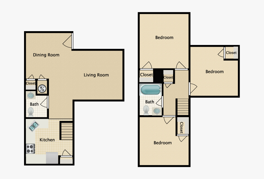 Floor Plan, Transparent Clipart