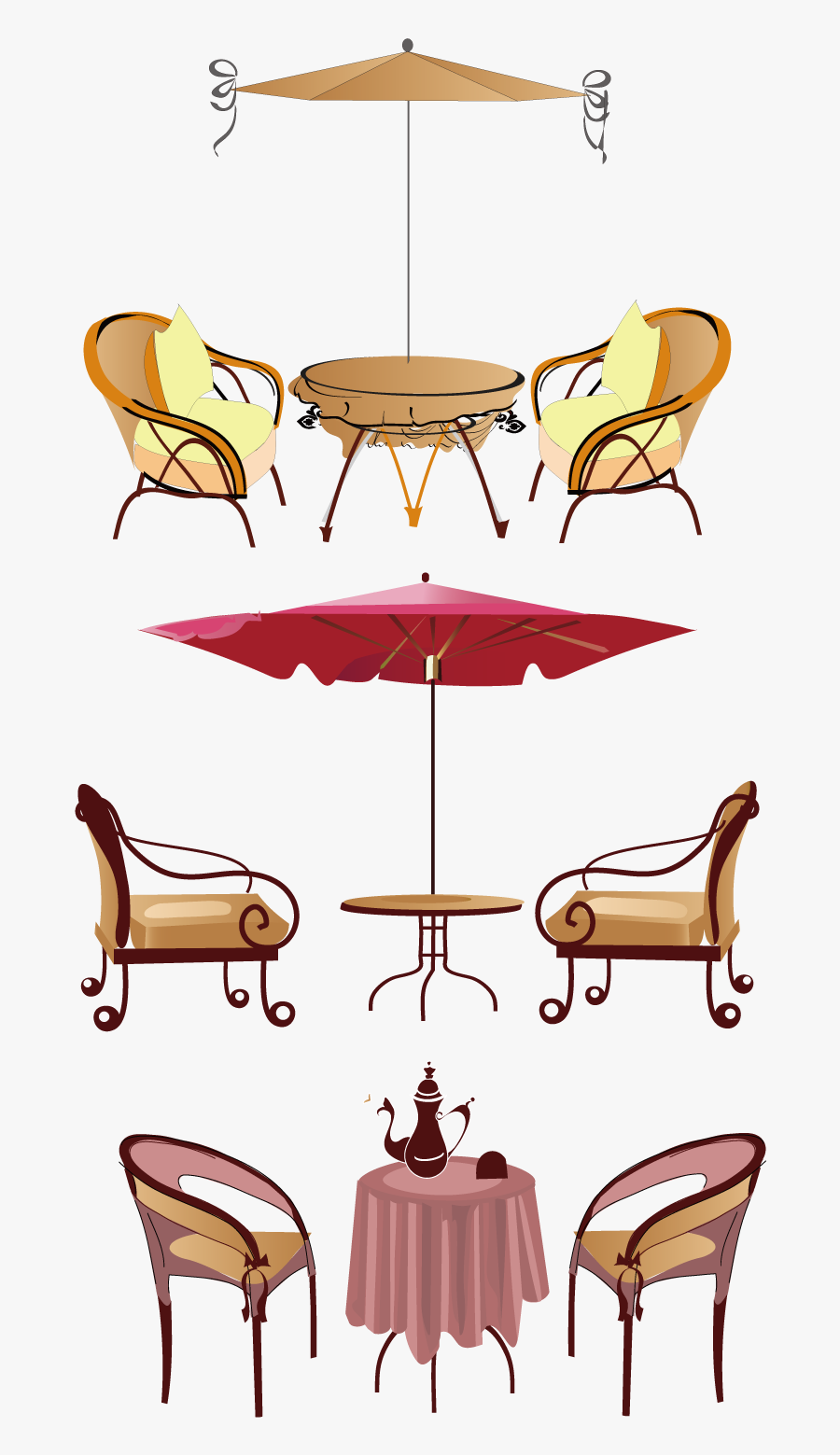 Tea Party Table Clipart, Transparent Clipart
