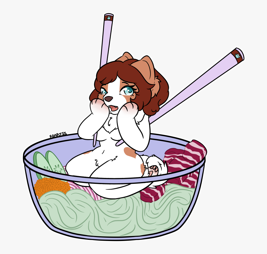 [com] Poke Bowl, Transparent Clipart