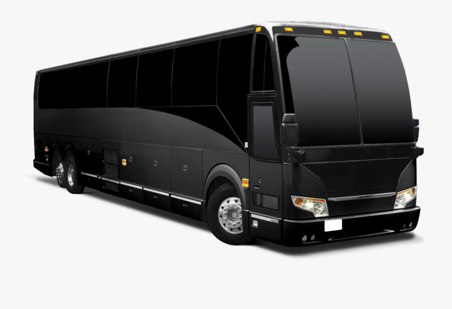 Party Bus Png Black Motor Coach Bus , Free Transparent Clipart