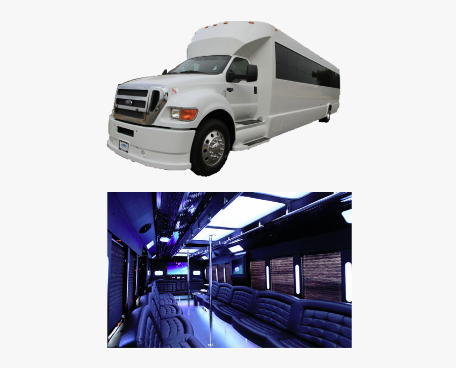 Party Bus 40 Passenger - Ford, Transparent Clipart