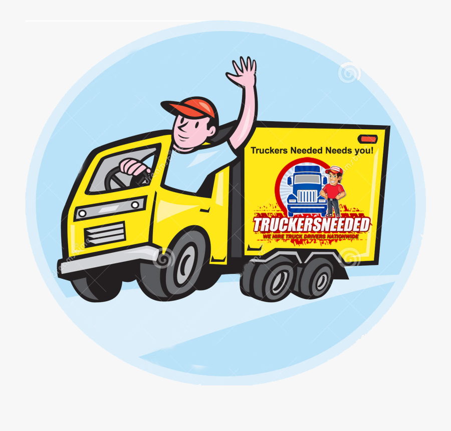 Class A Cdl Best - Delivery Truck Driver Cartoon is a free transparent back...