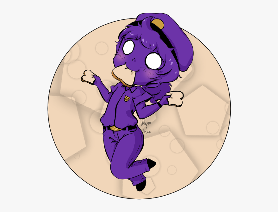 Semicolon Drawing Purple - Chibi Purple Guy Fnaf Art, Transparent Clipart