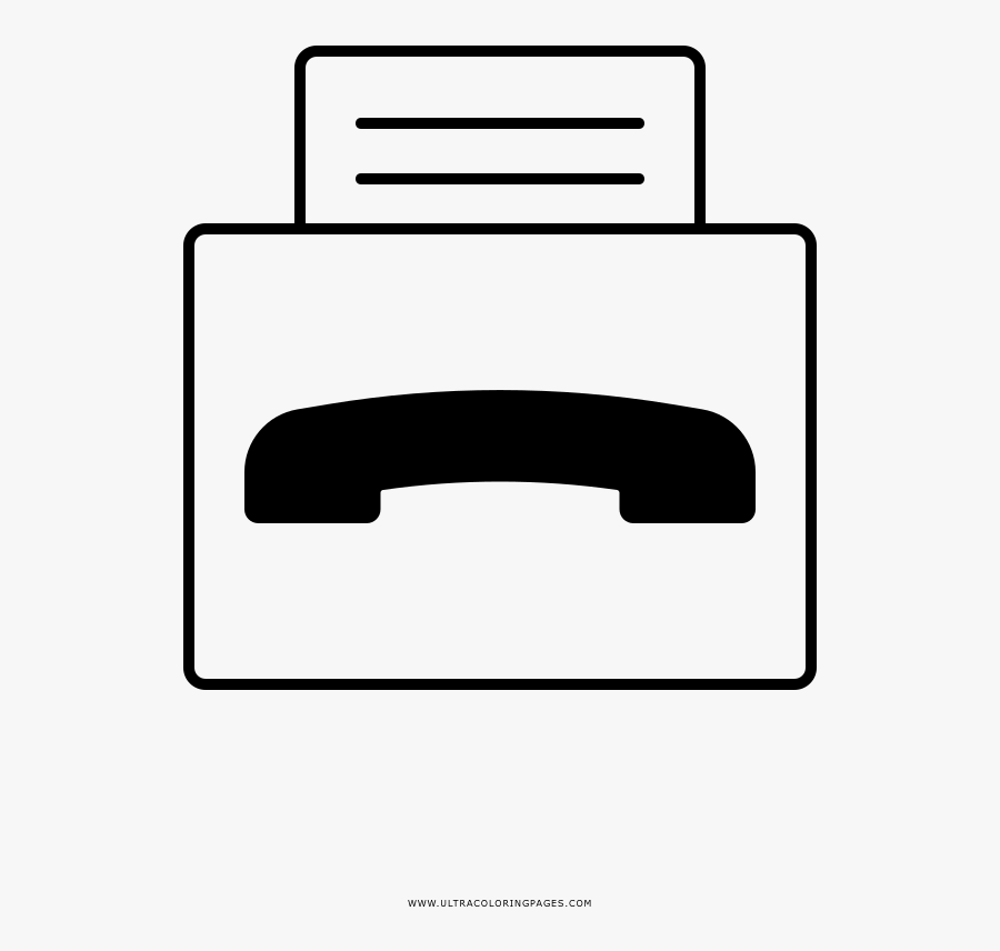 Fax Machine Coloring Page Clipart , Png Download - Parallel, Transparent Clipart