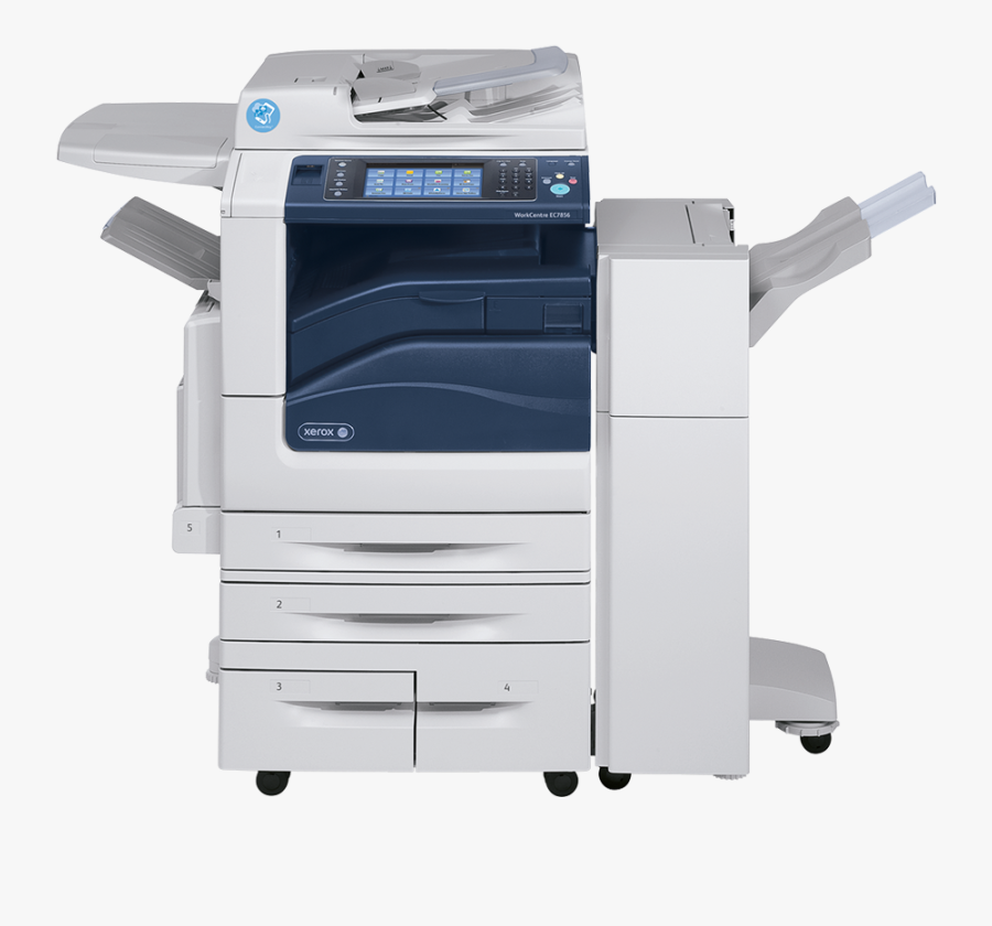 Tray,electronic Device,office Supplies,office Equipment,output - Xerox Workcentre 7845 With Finisher, Transparent Clipart