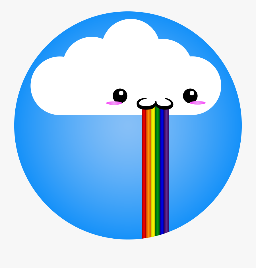 Clip Art Image Puking Rainbows Know - Unicorn Vomiting Rainbow Emoji, Transparent Clipart