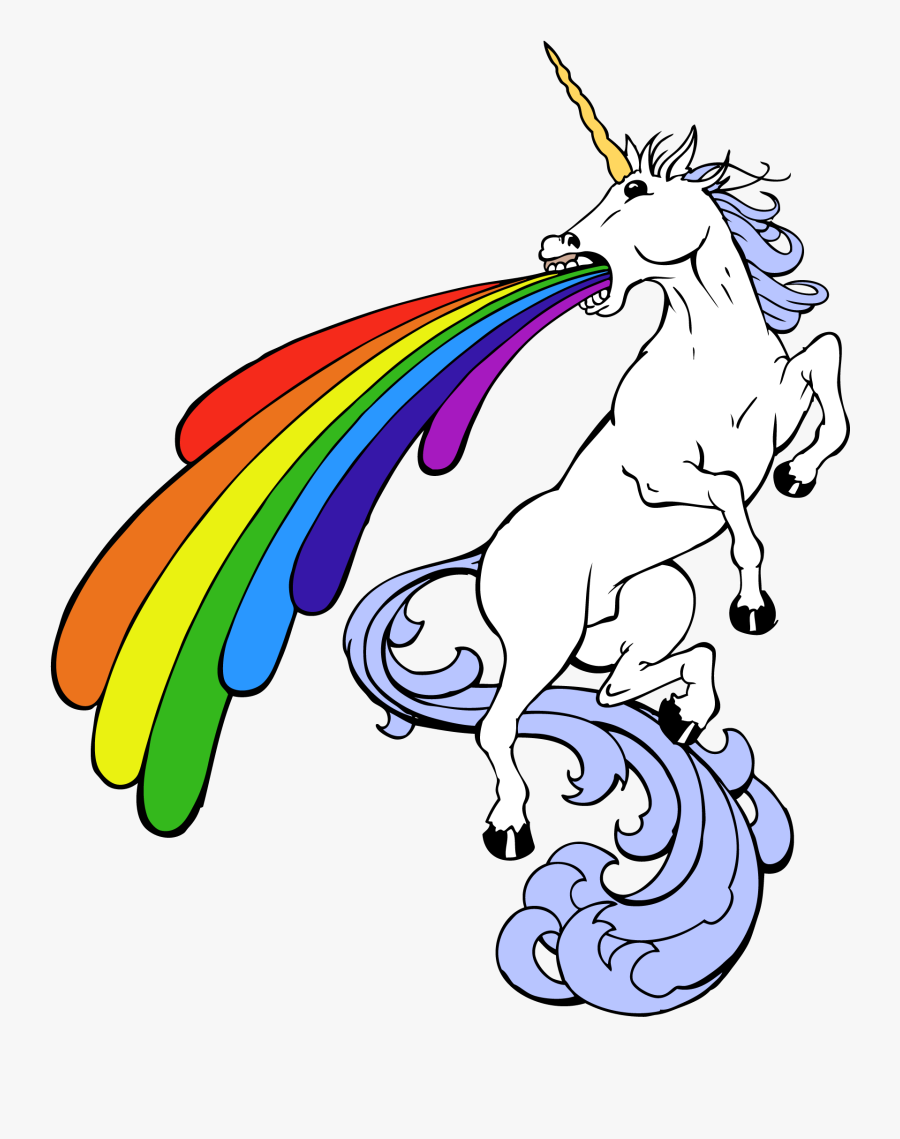 Transparent Unicorn Poop Clipart - Unicorn Puking, Transparent Clipart