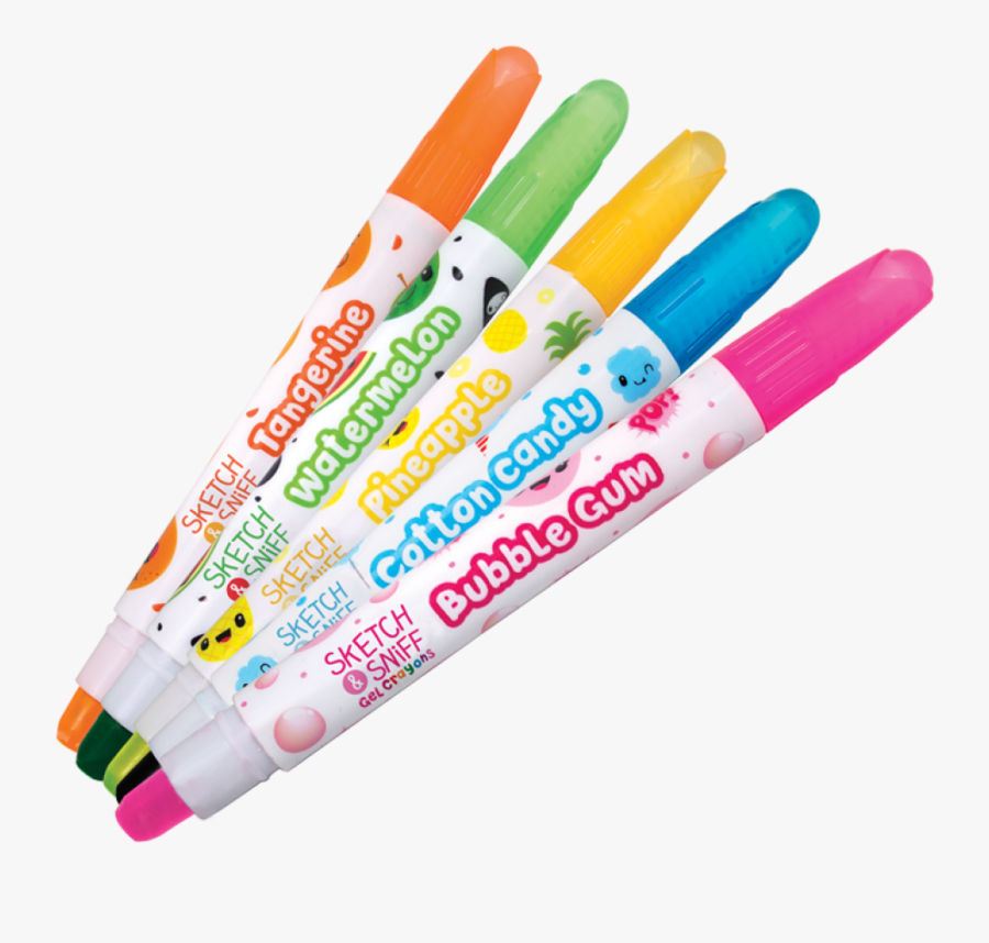 The Sketch Sniff Gel Crayons Pack Includes - Sketch And Sniff Gel Crayons, Transparent Clipart