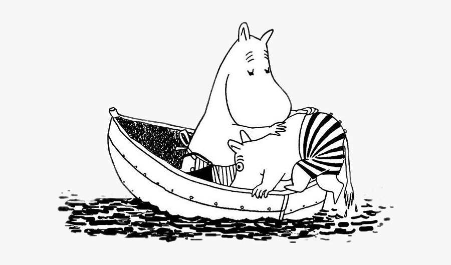 Moomins In Boat - Moomin On A Boat, Transparent Clipart