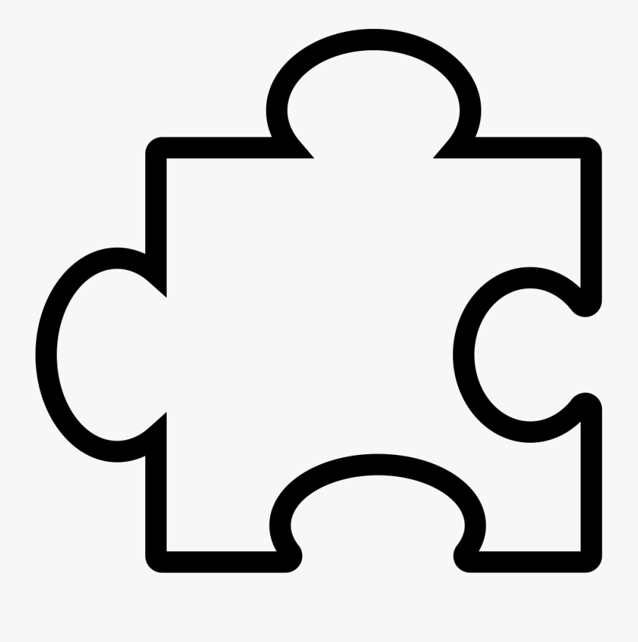 Puzzle Piece Outline - Puzzle Piece Outline Png, Transparent Clipart
