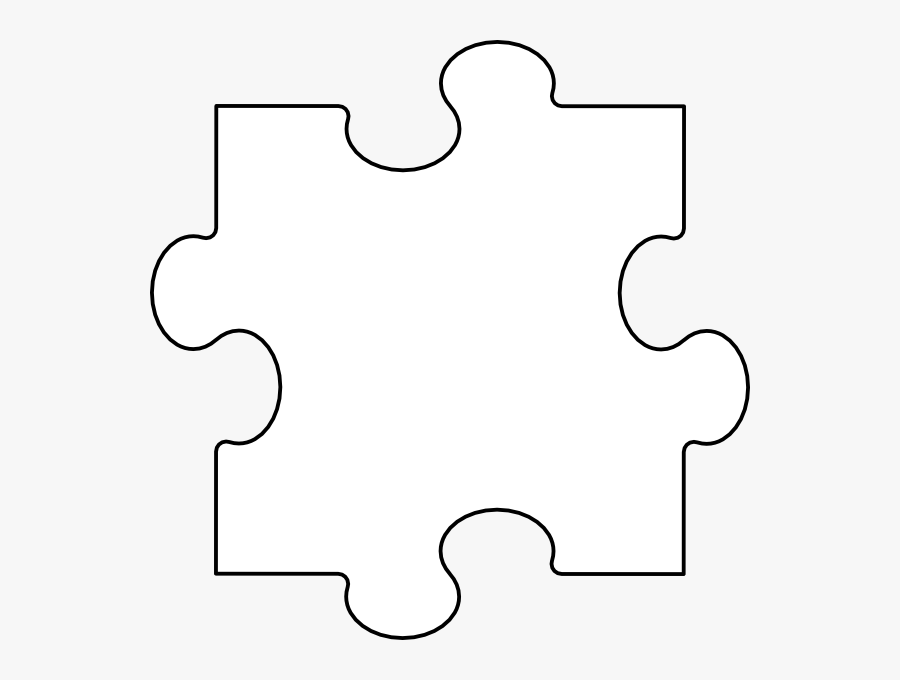 Puzzle Piece Template, Transparent Clipart