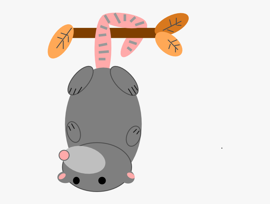 Possum No Smile Brown Svg Clip Arts - Opossum Clipart, Transparent Clipart