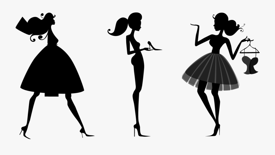 Fashion Silhouette Fashion Design Transparent Background - Transparent Background Dress Clipart Png, Transparent Clipart