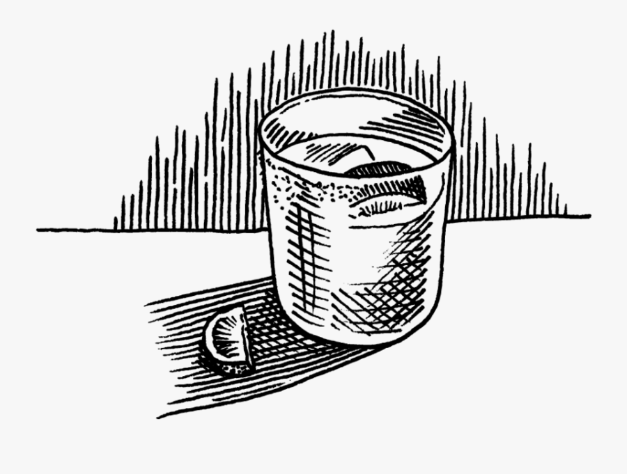 Cocktail Sketch-02 - Line Art, Transparent Clipart