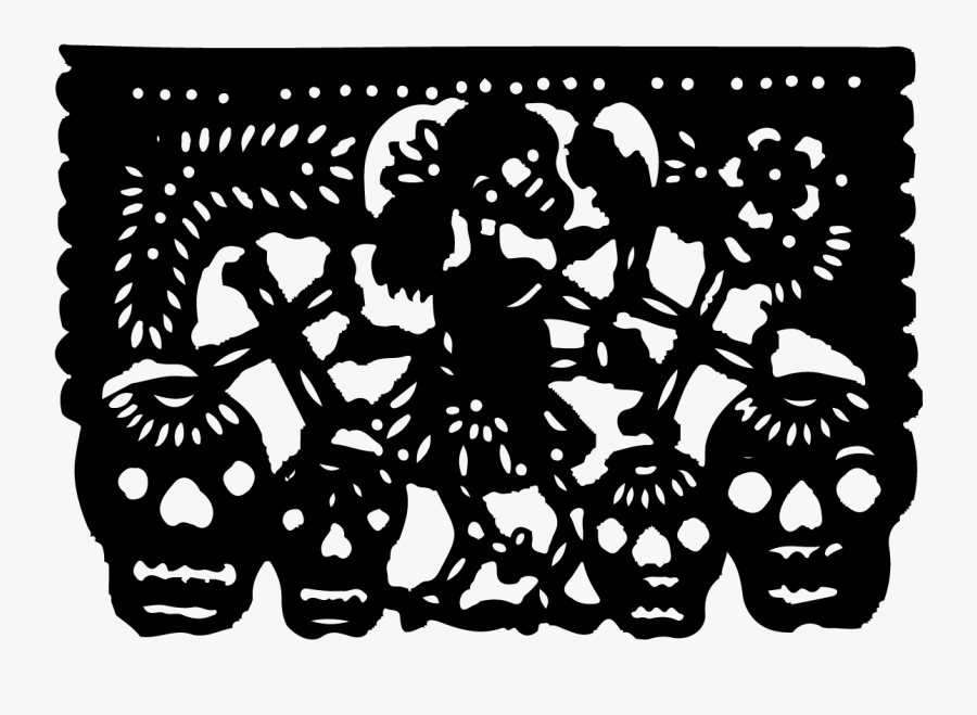 Cut Paper Mexican Flags, Transparent Clipart