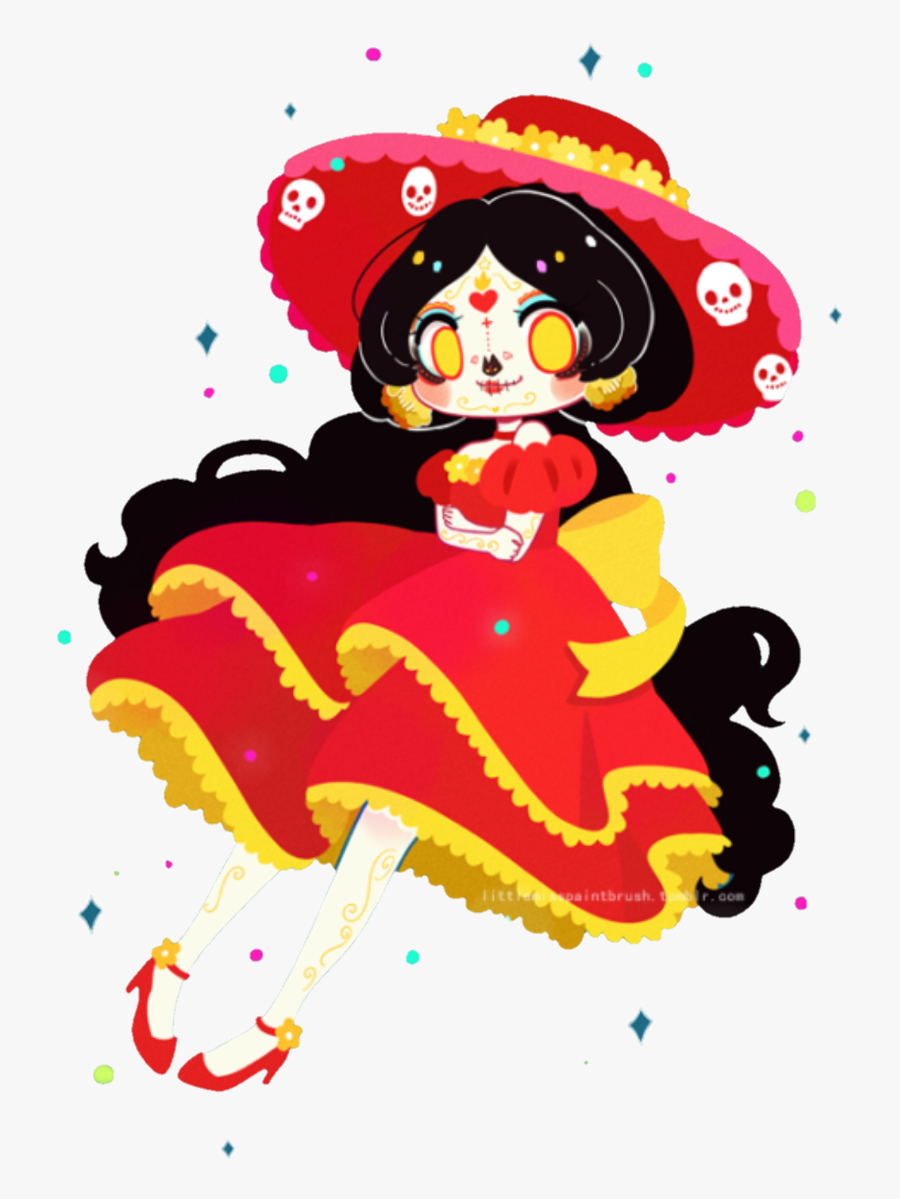 #catrina #halloween #kawaii - Dibujos De Catrinas Kawaii, Transparent Clipart