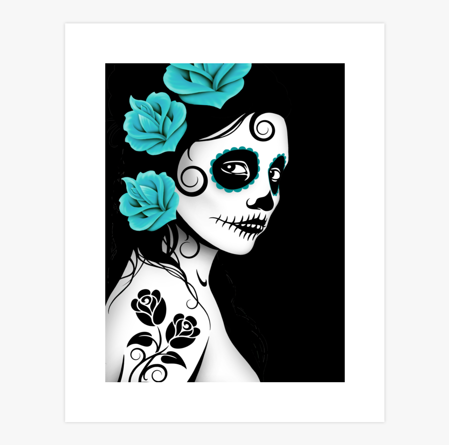 Clip Art La Calavera Catrina Zazzle - Day Of The Dead Girl Tattoo Designs, Transparent Clipart