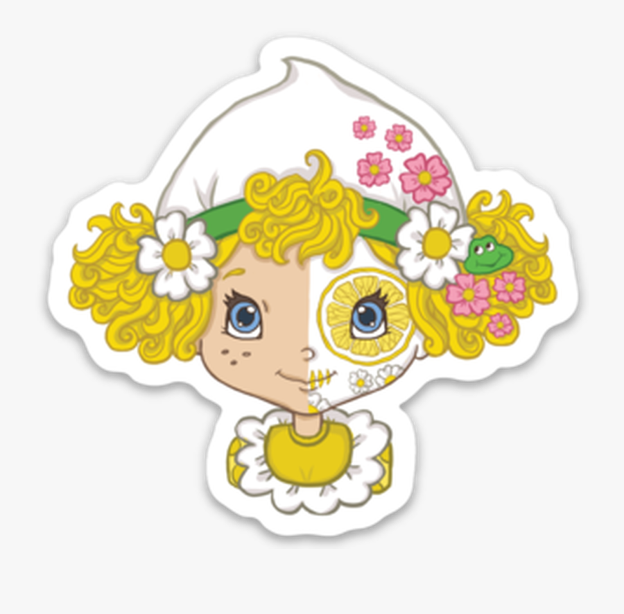 Lemon Sugar Skull - Cartoon, Transparent Clipart