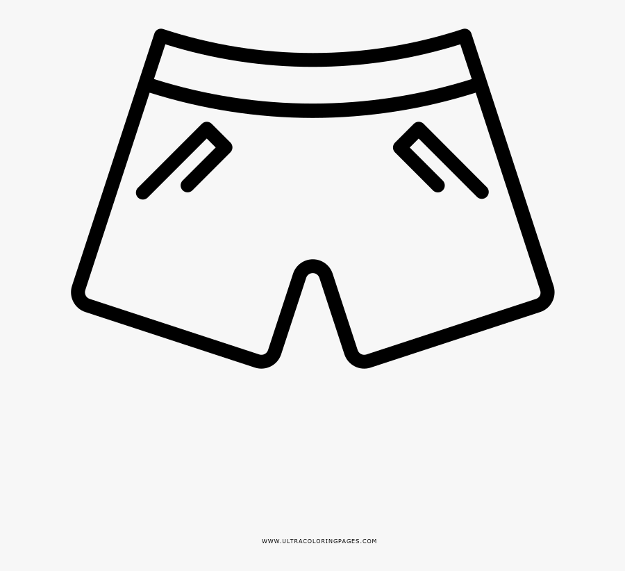 Swim Trunks Coloring Page - Disegno Costume Da Bagno Da Colorare , Free ...