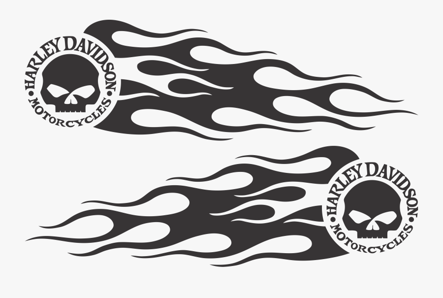 Skull Harley Davidson Logo, Transparent Clipart