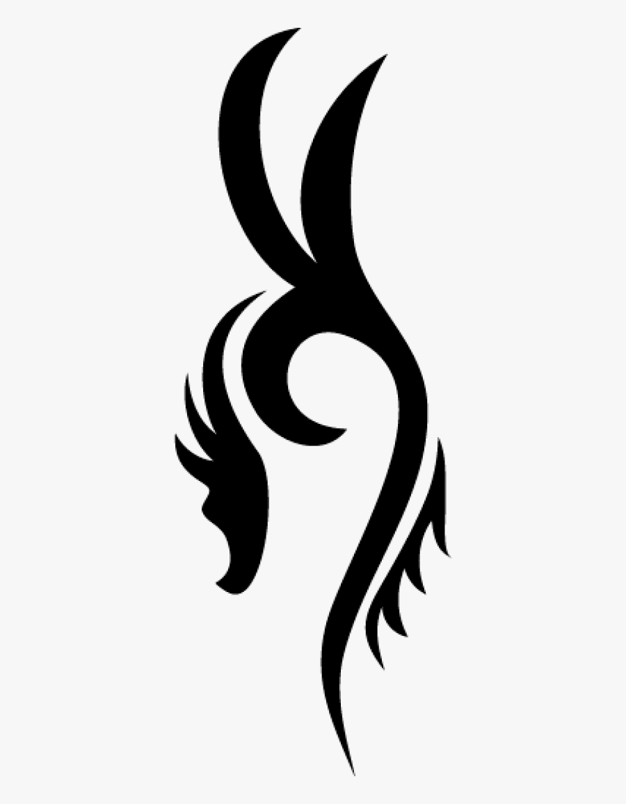 Dragon Simple Tattoo Png, Transparent Clipart