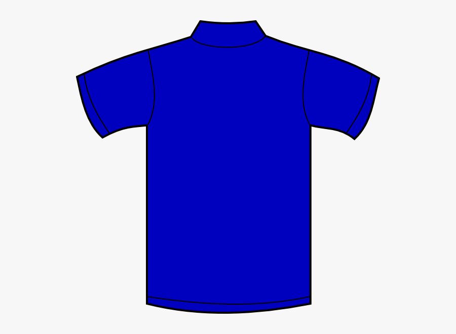 Bluejerseyback Clip Art At - Blue Polo Shirt Front , Free Transparent ...