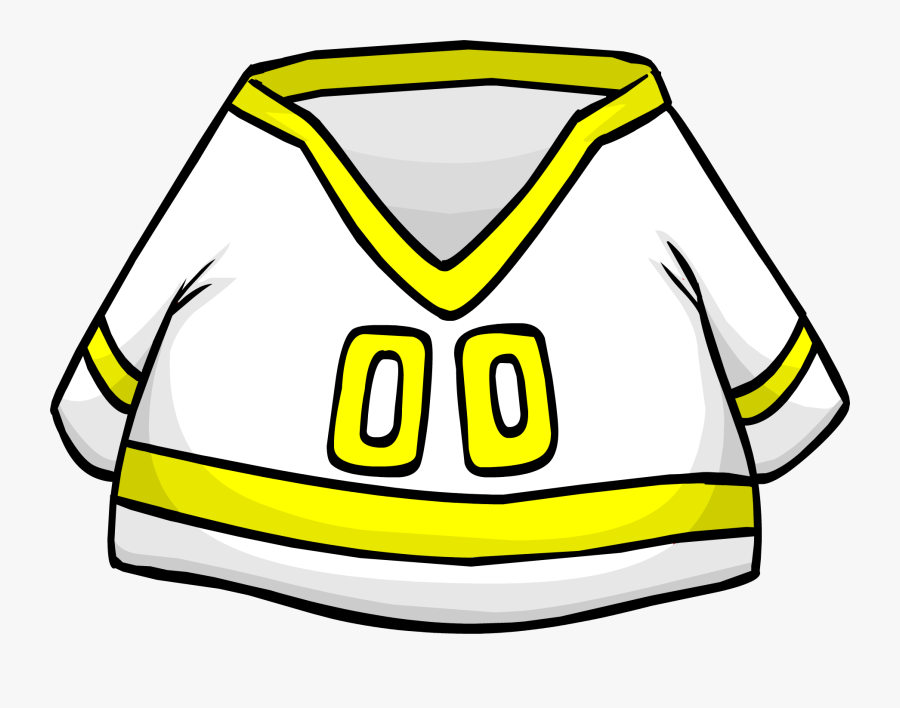 Club Penguin Wiki - Club Penguin Yellow Hockey Jersey, Transparent Clipart