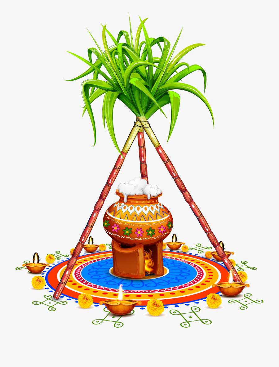 Clip Art Yellow Simple - Pongal Png Images Hd, Transparent Clipart