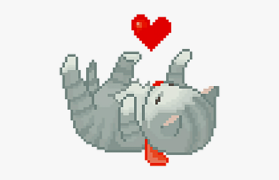 #cat #cats #heart #kawaii #cute #play #pixelart #pixelart - Kawaii Gifs, Transparent Clipart