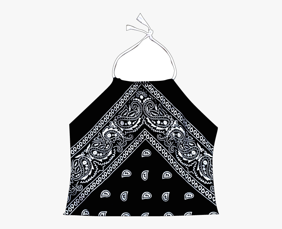 Bandana Black Top, Transparent Clipart