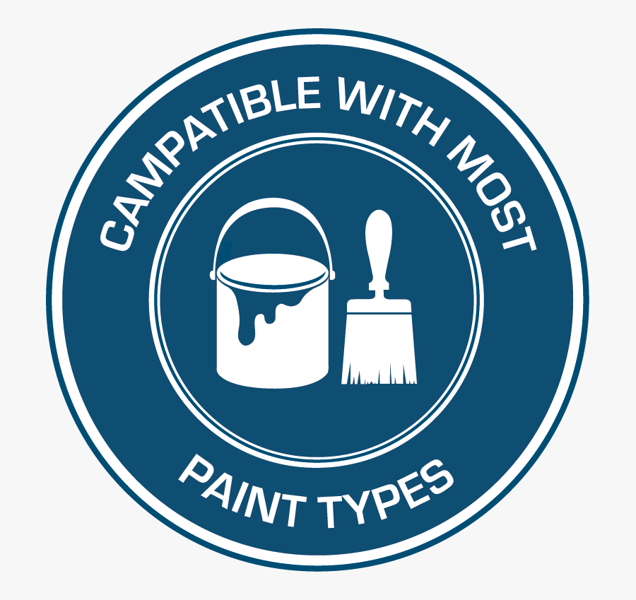 Compatible With Most Paints Badge, Transparent Clipart