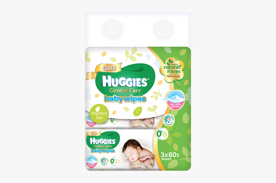 Huggies Gentle Care Baby - Huggies Baby Wipes Gentle Care, Transparent Clipart