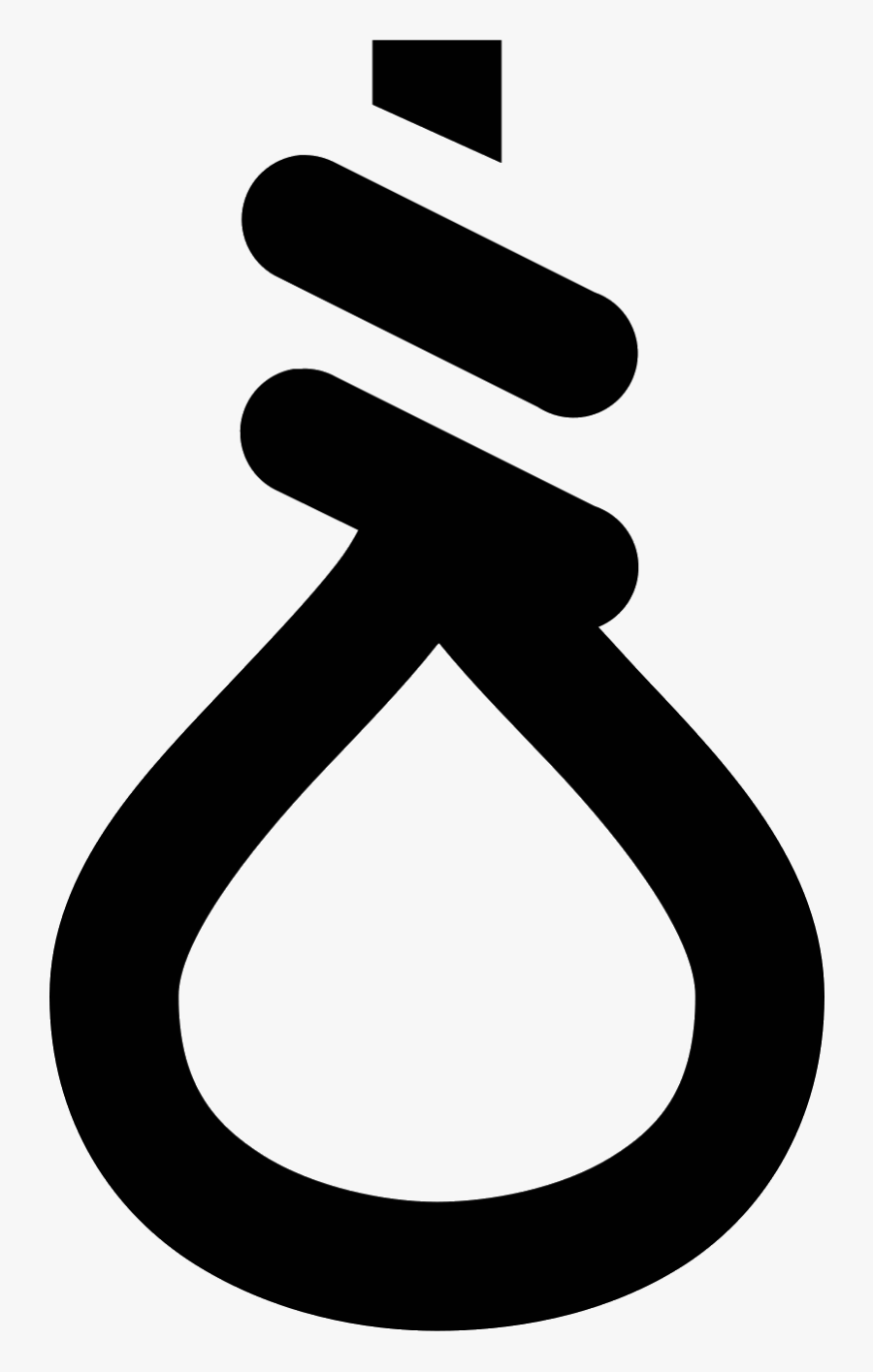 This Icon Resembles A Typical Hangman"s Noose - Hangman Icon Png, Transparent Clipart