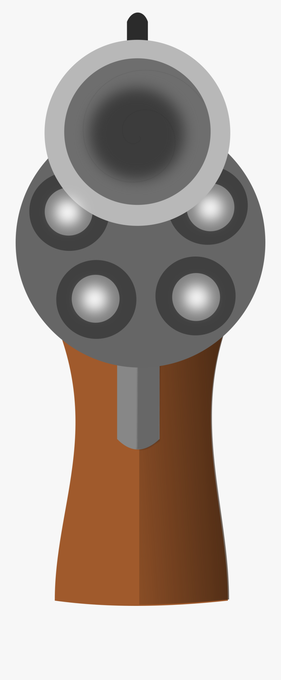 Gun Barrel Pistol At Gunpoint - Pistol Pointed At You Png, Transparent Clipart