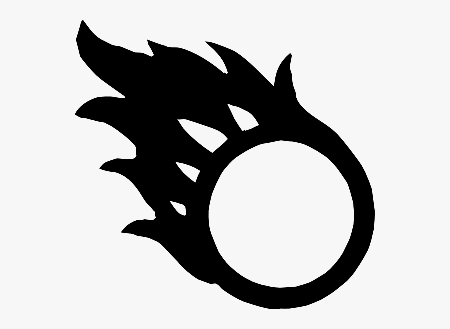Flaming Ball, Transparent Clipart