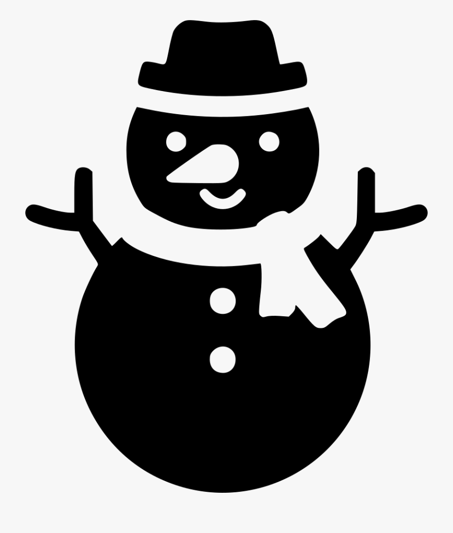 Xmas Snowman Frozen Snow Svg Png Icon Free Download - Snowman Png Icon, Transparent Clipart
