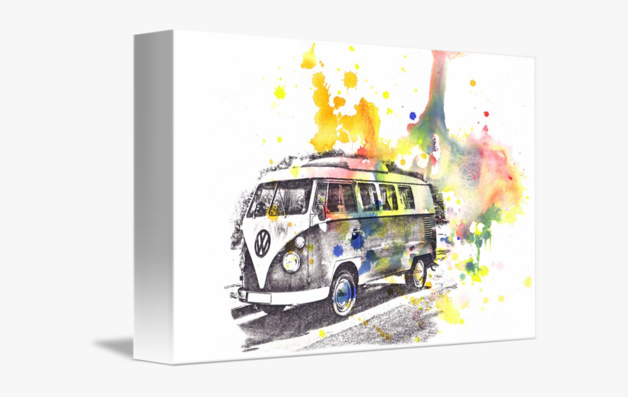 Volkswagen Drawing Bus Vw - Vw T1 Bus Background, Transparent Clipart