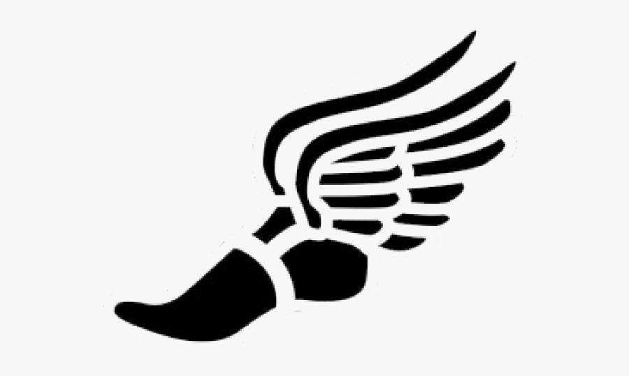 Track Winged Foot - Track And Field Foot, Transparent Clipart
