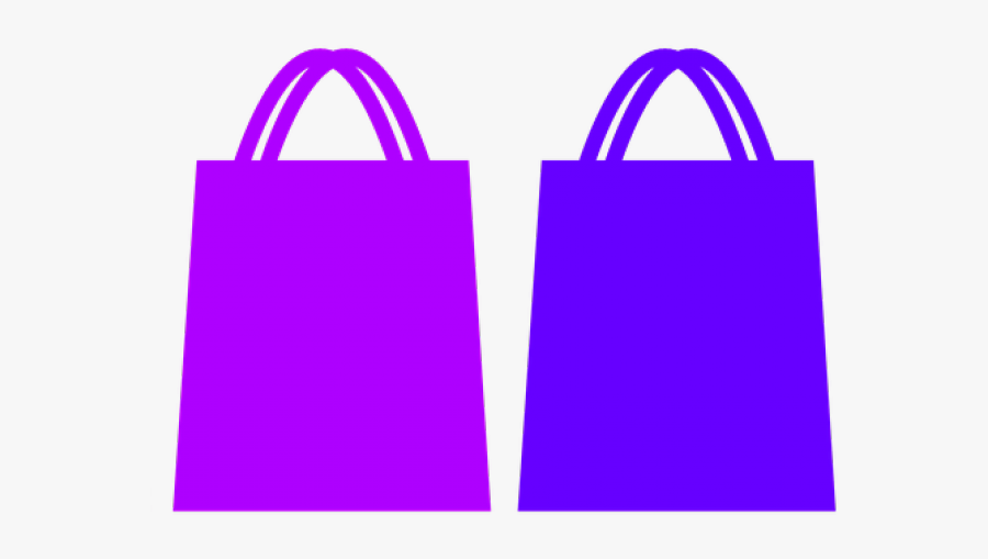 Luggage Clipart Purple - Shopping Bag Shop Transparent, Transparent Clipart